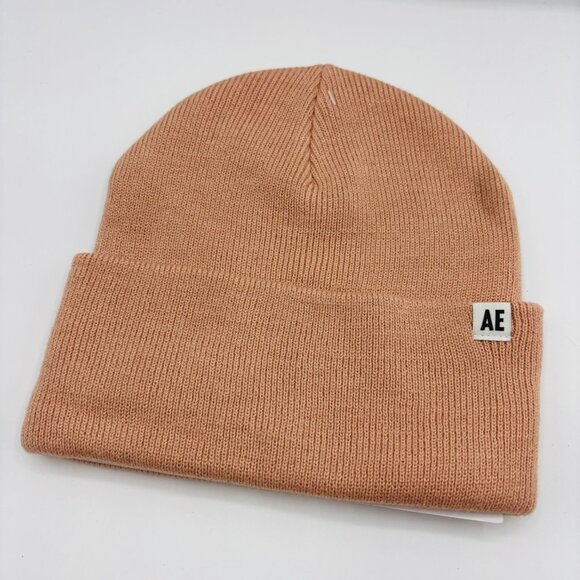 American Eagle Outfitters Accessories - American Eagle Womens Rose Pink Knit Beanie Hat New Winter Wear